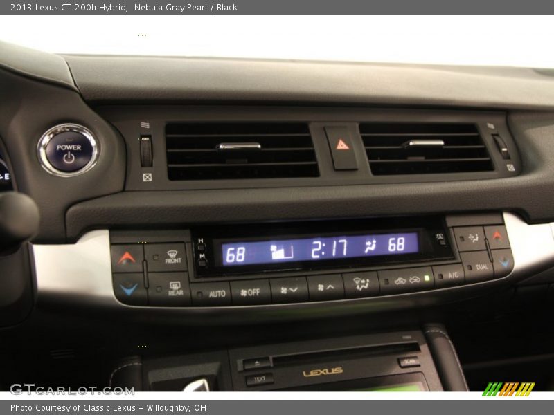 Nebula Gray Pearl / Black 2013 Lexus CT 200h Hybrid
