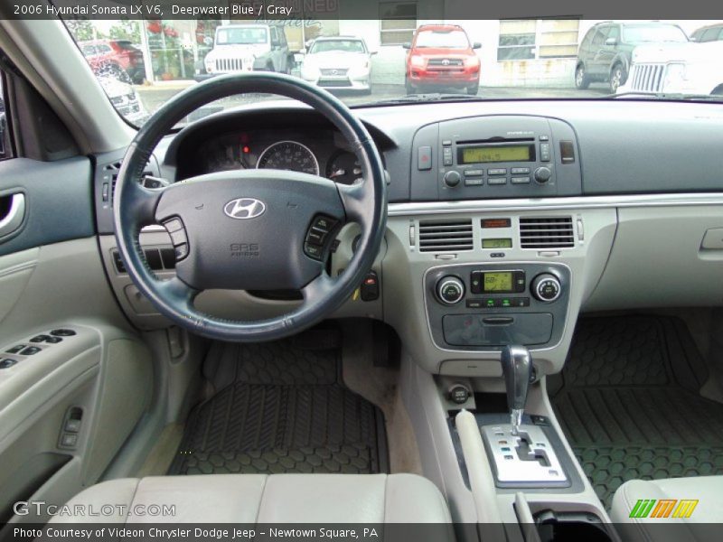 Deepwater Blue / Gray 2006 Hyundai Sonata LX V6