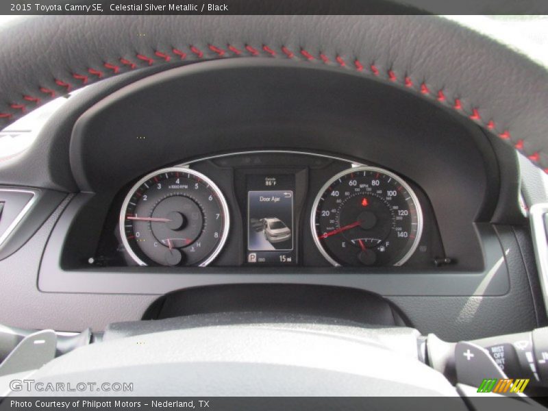Celestial Silver Metallic / Black 2015 Toyota Camry SE
