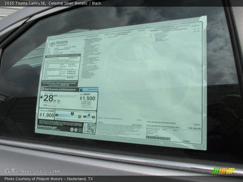 Celestial Silver Metallic / Black 2015 Toyota Camry SE