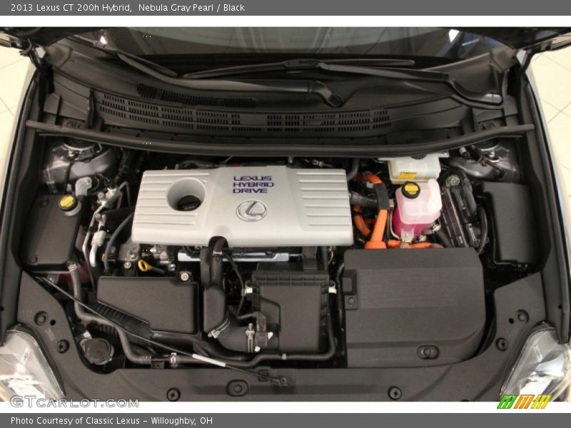 Nebula Gray Pearl / Black 2013 Lexus CT 200h Hybrid