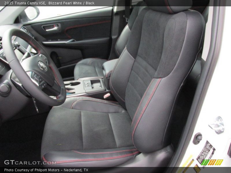 Blizzard Pearl White / Black 2015 Toyota Camry XSE