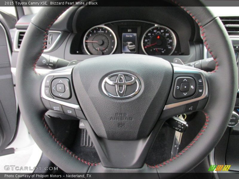 Blizzard Pearl White / Black 2015 Toyota Camry XSE