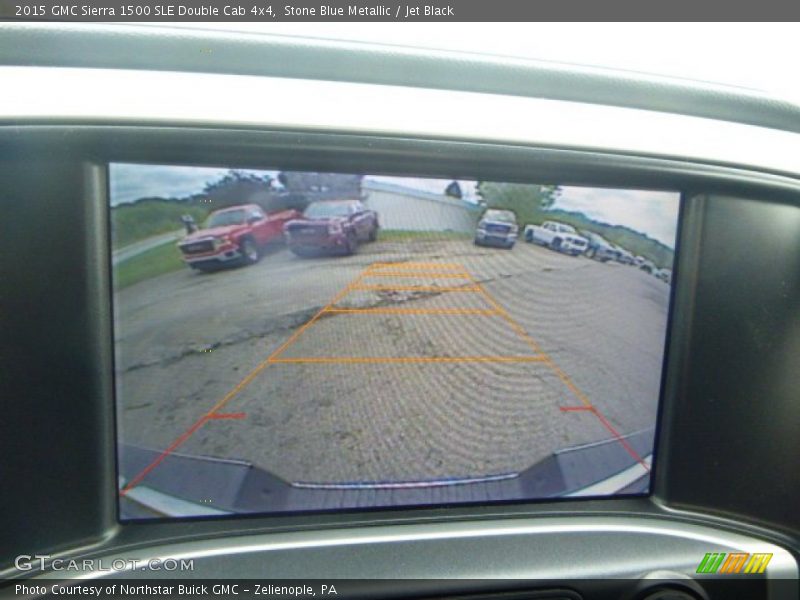 Stone Blue Metallic / Jet Black 2015 GMC Sierra 1500 SLE Double Cab 4x4