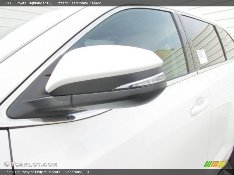 Blizzard Pearl White / Black 2015 Toyota Highlander LE