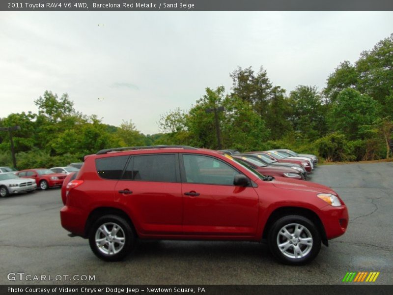 Barcelona Red Metallic / Sand Beige 2011 Toyota RAV4 V6 4WD