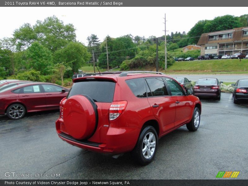 Barcelona Red Metallic / Sand Beige 2011 Toyota RAV4 V6 4WD