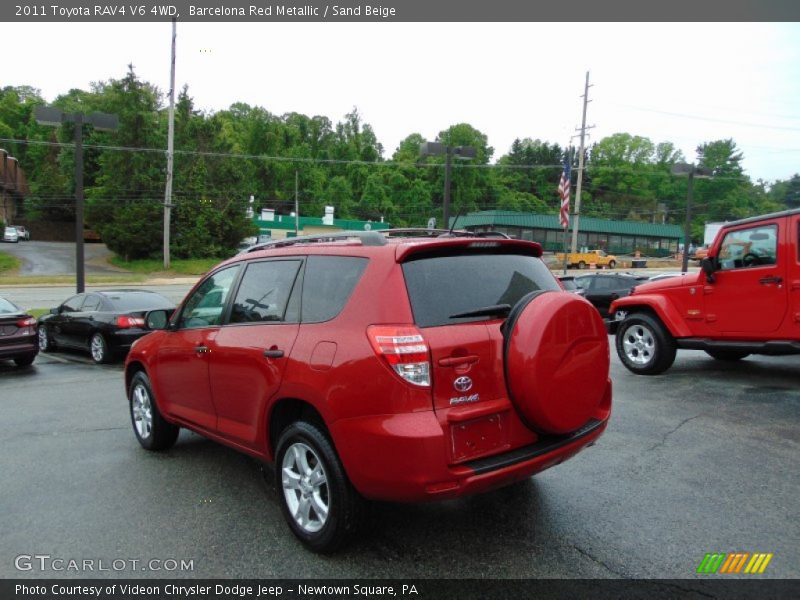 Barcelona Red Metallic / Sand Beige 2011 Toyota RAV4 V6 4WD