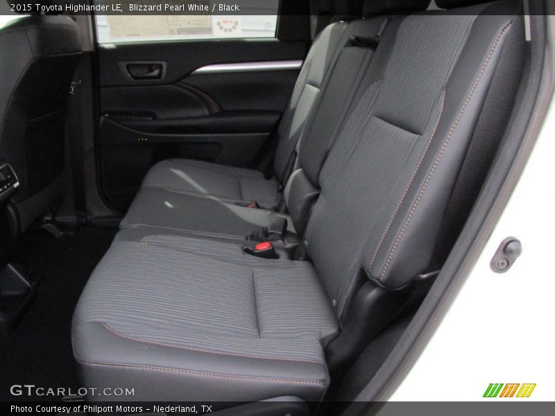Blizzard Pearl White / Black 2015 Toyota Highlander LE