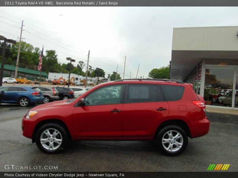 Barcelona Red Metallic / Sand Beige 2011 Toyota RAV4 V6 4WD