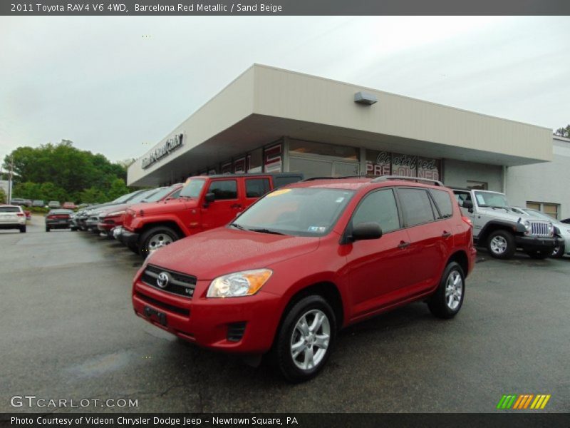 Barcelona Red Metallic / Sand Beige 2011 Toyota RAV4 V6 4WD