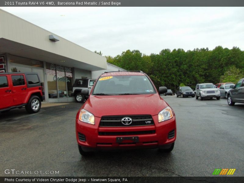 Barcelona Red Metallic / Sand Beige 2011 Toyota RAV4 V6 4WD
