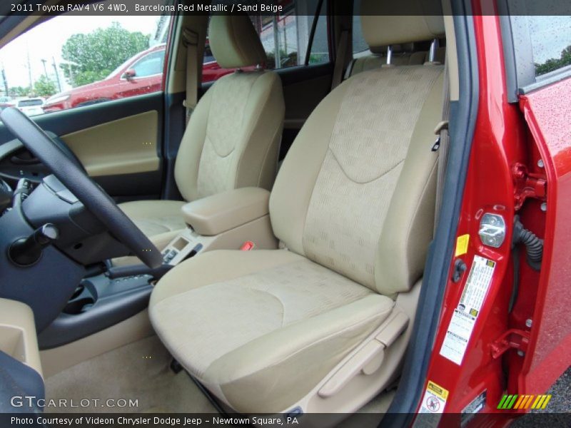 Barcelona Red Metallic / Sand Beige 2011 Toyota RAV4 V6 4WD