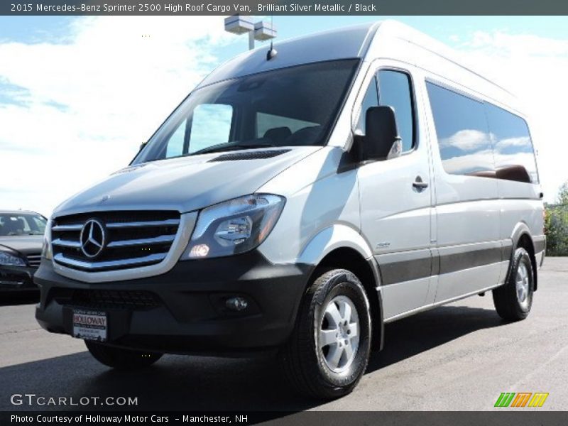 Brilliant Silver Metallic / Black 2015 Mercedes-Benz Sprinter 2500 High Roof Cargo Van