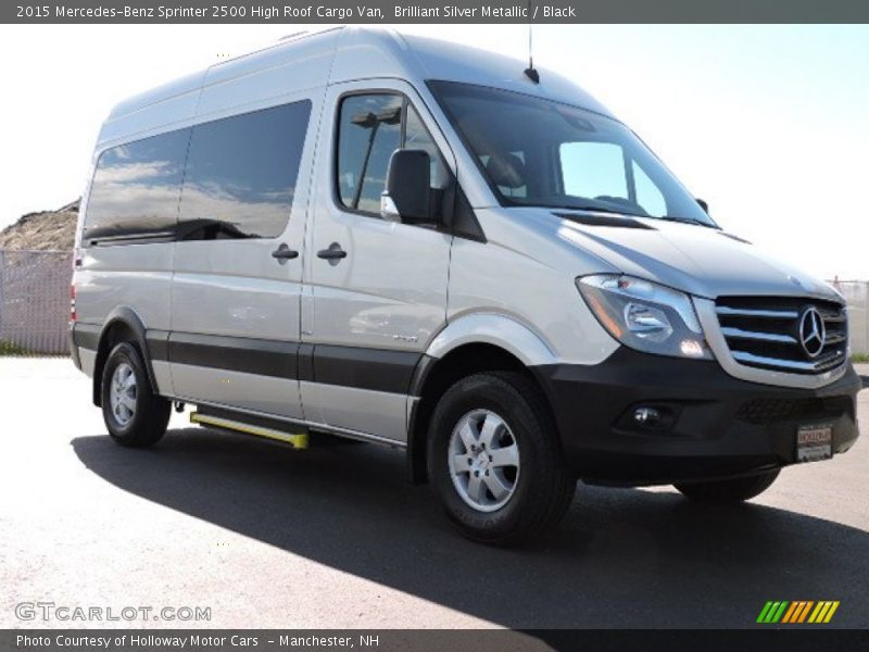 Brilliant Silver Metallic / Black 2015 Mercedes-Benz Sprinter 2500 High Roof Cargo Van