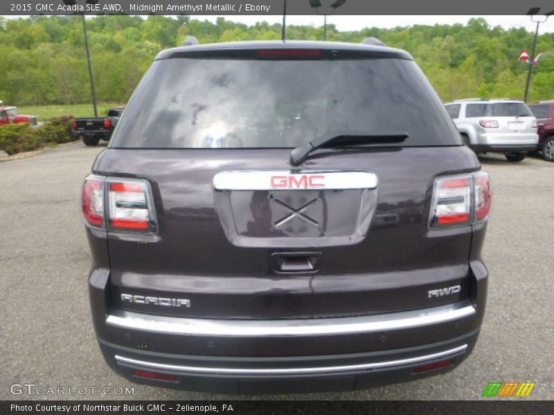 Midnight Amethyst Metallic / Ebony 2015 GMC Acadia SLE AWD