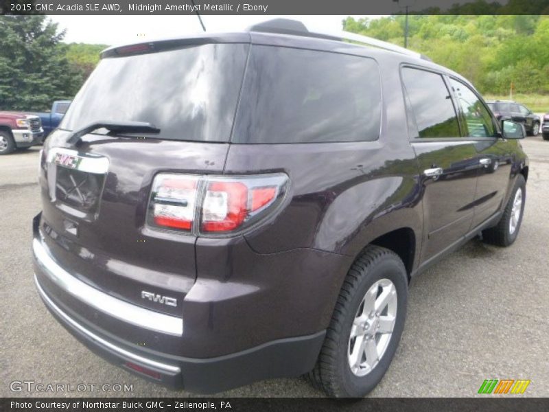 Midnight Amethyst Metallic / Ebony 2015 GMC Acadia SLE AWD