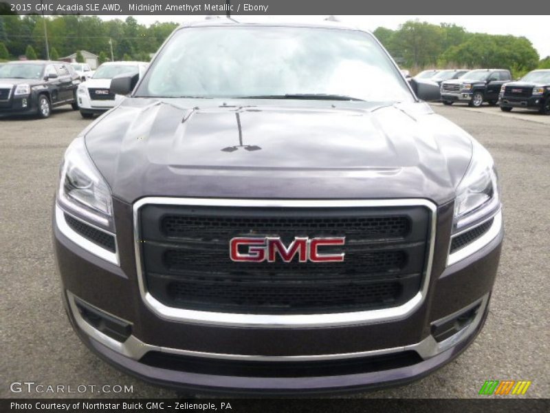 Midnight Amethyst Metallic / Ebony 2015 GMC Acadia SLE AWD