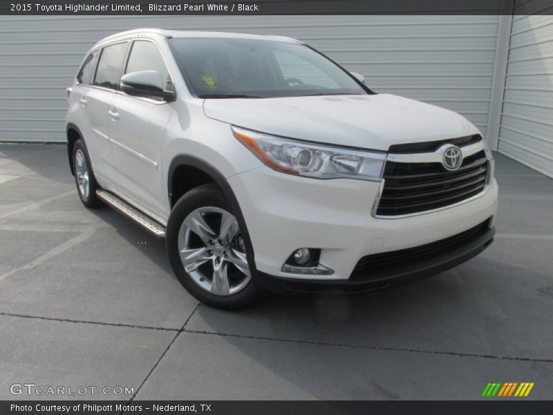 Blizzard Pearl White / Black 2015 Toyota Highlander Limited