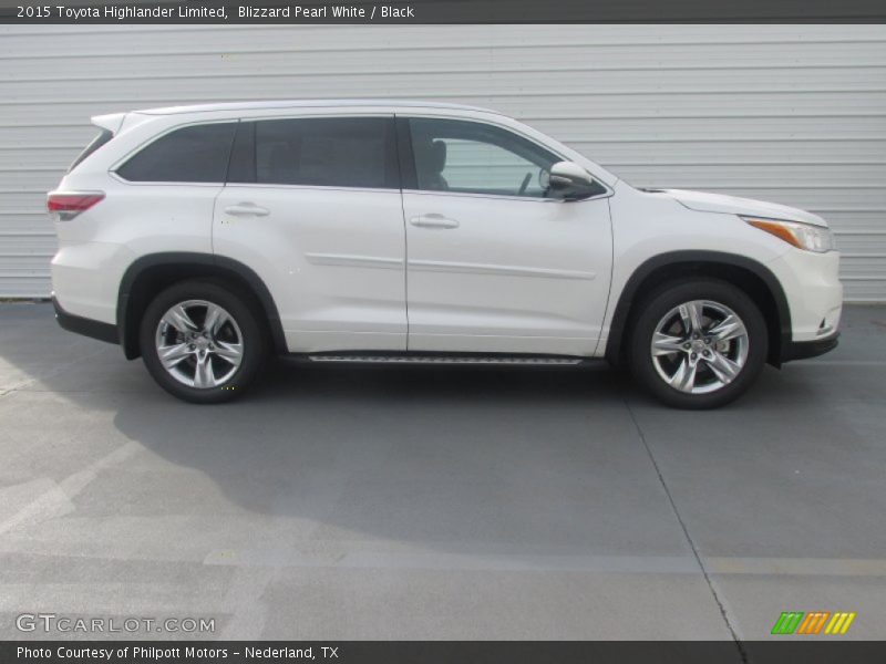 Blizzard Pearl White / Black 2015 Toyota Highlander Limited