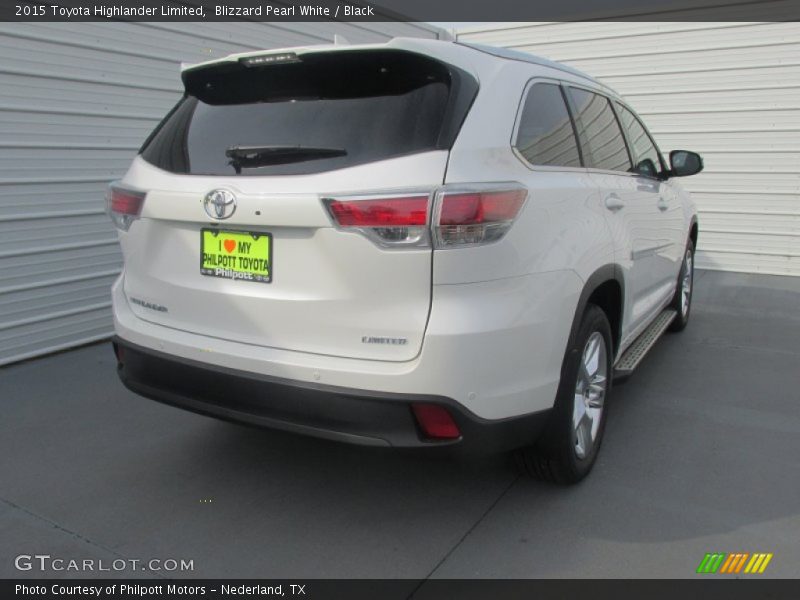 Blizzard Pearl White / Black 2015 Toyota Highlander Limited