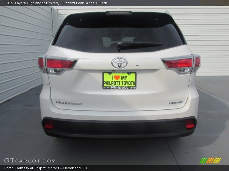 Blizzard Pearl White / Black 2015 Toyota Highlander Limited