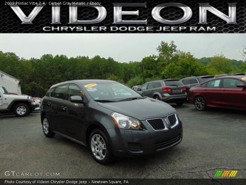 Carbon Gray Metallic / Ebony 2009 Pontiac Vibe 2.4