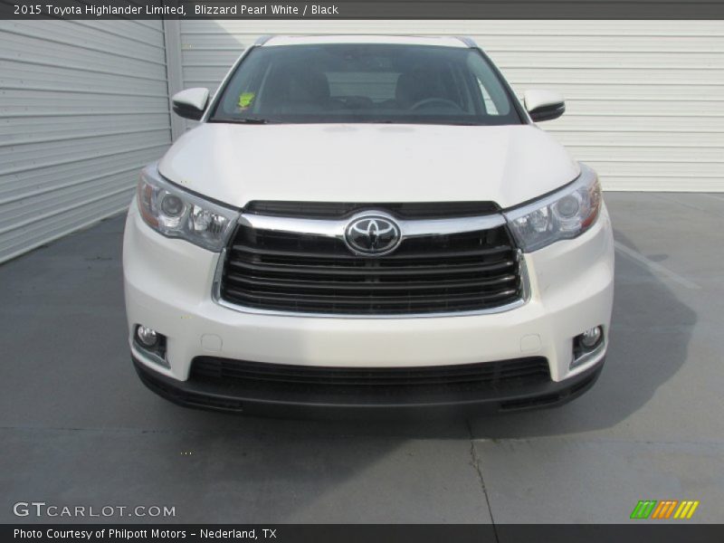 Blizzard Pearl White / Black 2015 Toyota Highlander Limited