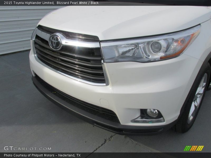 Blizzard Pearl White / Black 2015 Toyota Highlander Limited