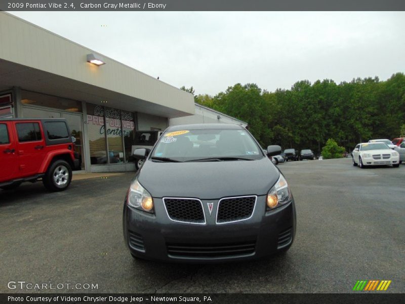 Carbon Gray Metallic / Ebony 2009 Pontiac Vibe 2.4