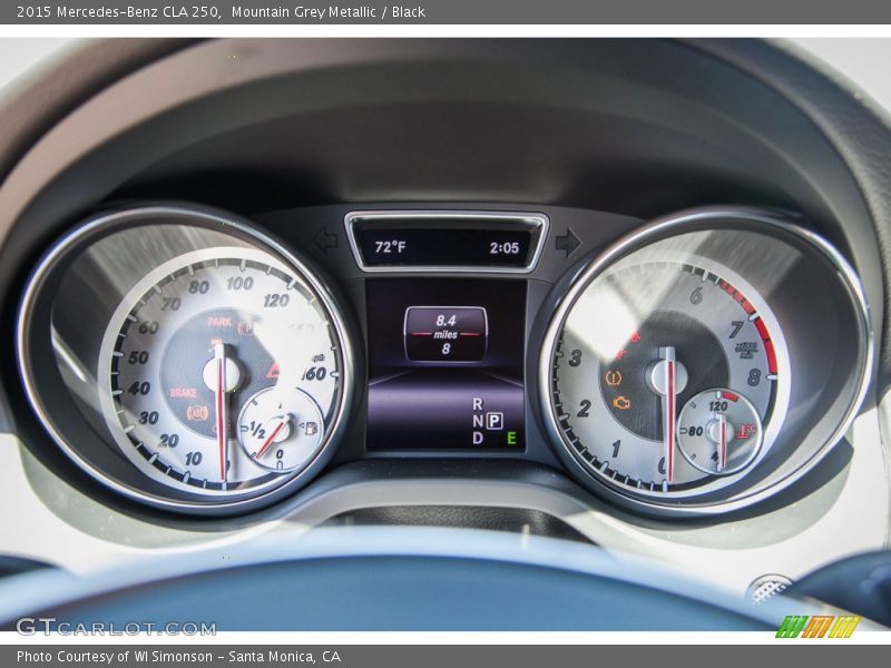 Mountain Grey Metallic / Black 2015 Mercedes-Benz CLA 250