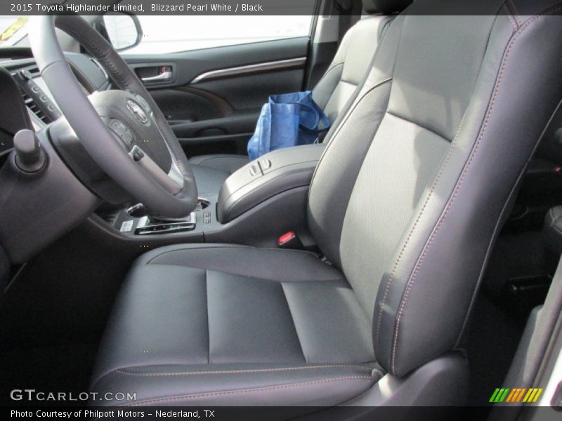 Blizzard Pearl White / Black 2015 Toyota Highlander Limited