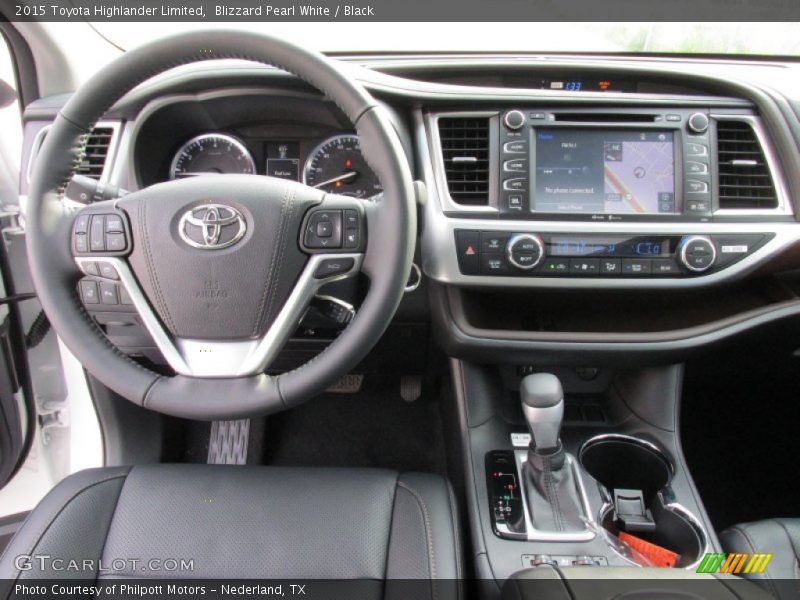 Blizzard Pearl White / Black 2015 Toyota Highlander Limited