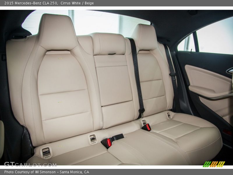 Rear Seat of 2015 CLA 250