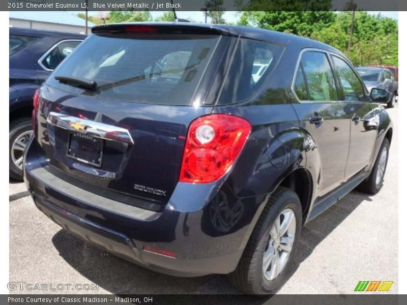 Blue Velvet Metallic / Jet Black 2015 Chevrolet Equinox LS