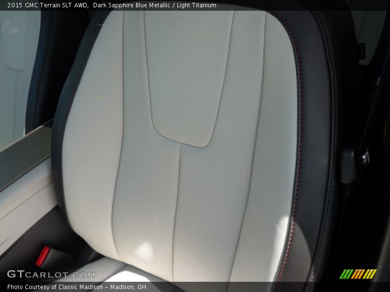 Dark Sapphire Blue Metallic / Light Titanium 2015 GMC Terrain SLT AWD
