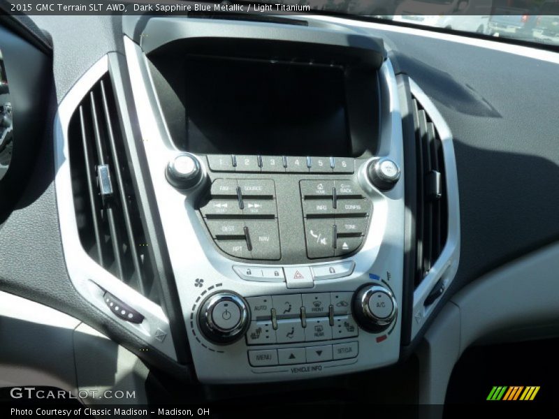 Dark Sapphire Blue Metallic / Light Titanium 2015 GMC Terrain SLT AWD
