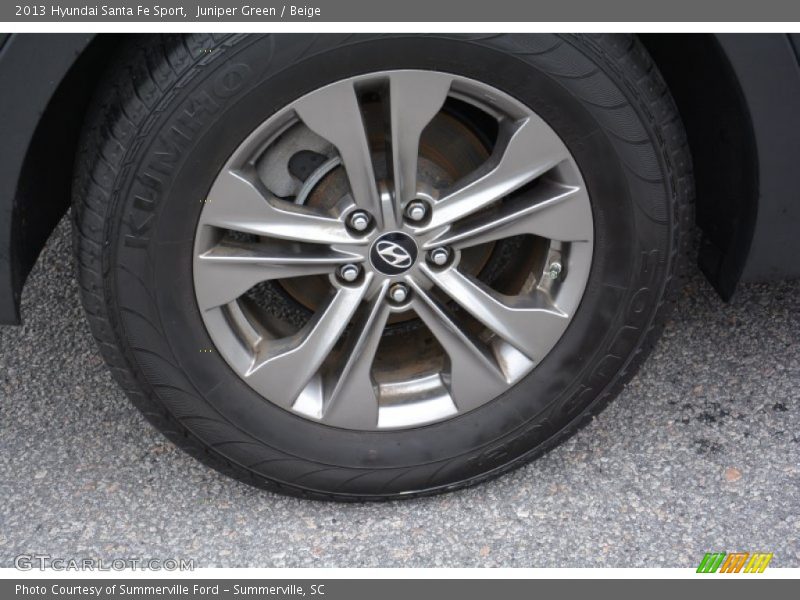 Juniper Green / Beige 2013 Hyundai Santa Fe Sport