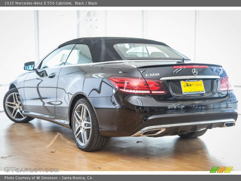 Black / Black 2015 Mercedes-Benz E 550 Cabriolet