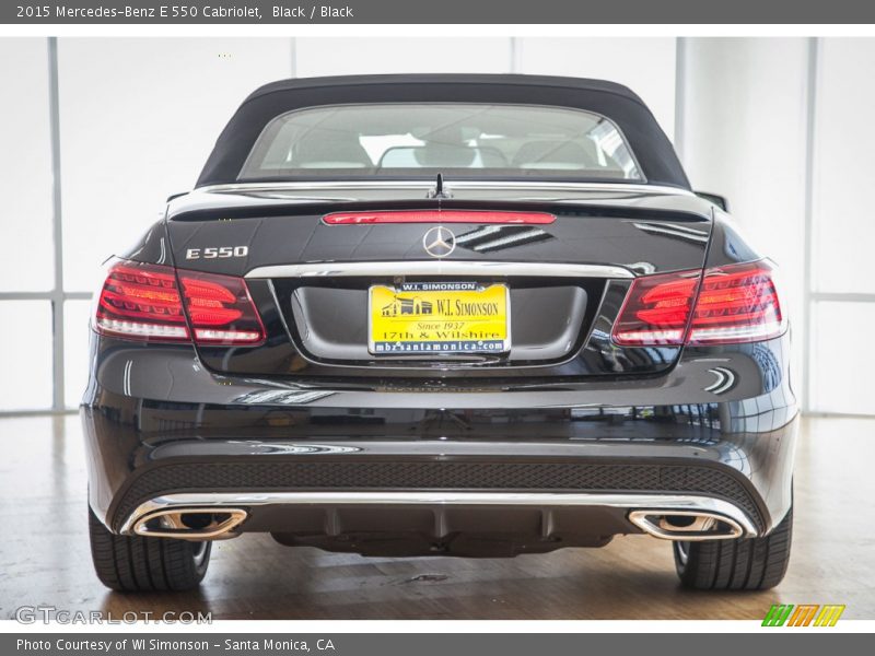 Black / Black 2015 Mercedes-Benz E 550 Cabriolet