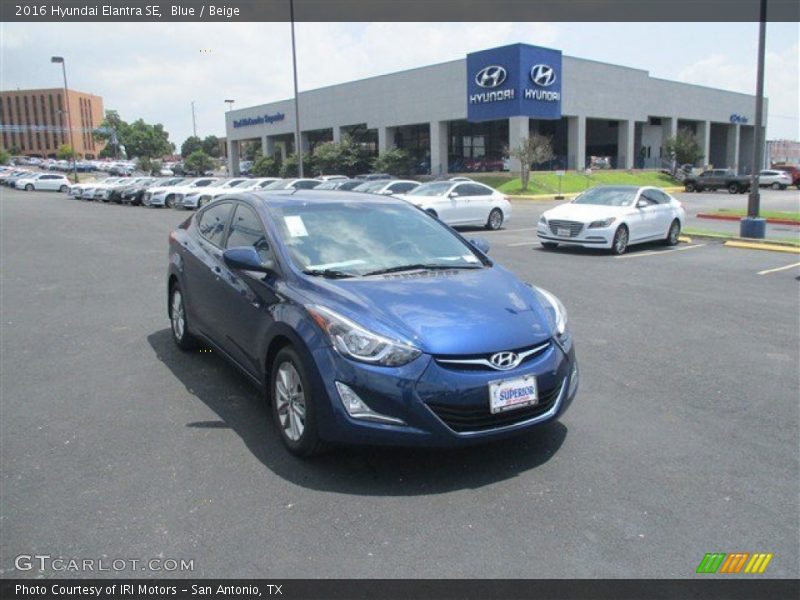 Blue / Beige 2016 Hyundai Elantra SE
