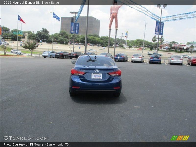 Blue / Beige 2016 Hyundai Elantra SE