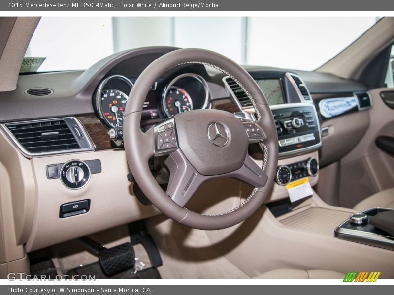 Polar White / Almond Beige/Mocha 2015 Mercedes-Benz ML 350 4Matic