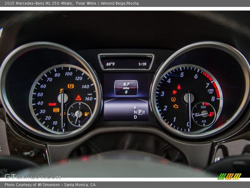 Polar White / Almond Beige/Mocha 2015 Mercedes-Benz ML 350 4Matic