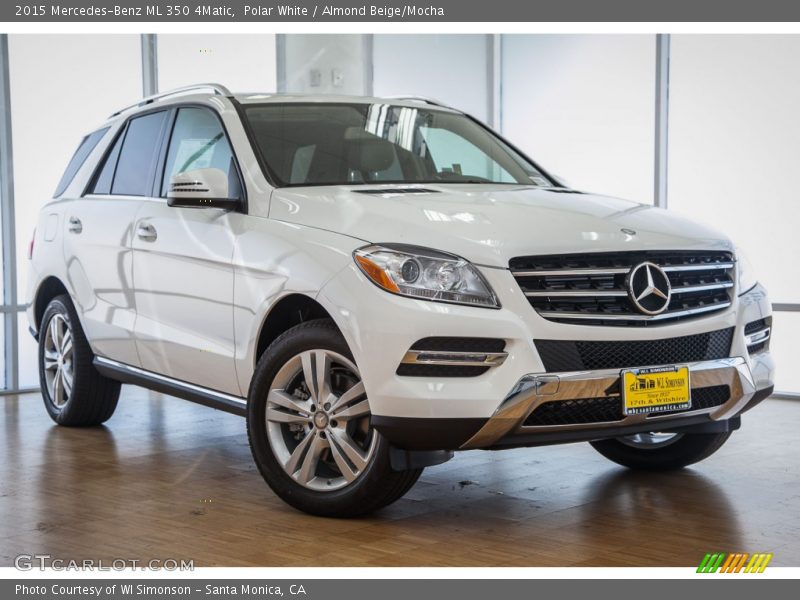 Polar White / Almond Beige/Mocha 2015 Mercedes-Benz ML 350 4Matic