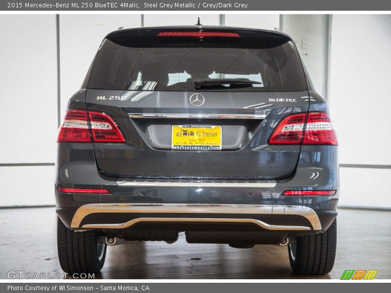 Steel Grey Metallic / Grey/Dark Grey 2015 Mercedes-Benz ML 250 BlueTEC 4Matic