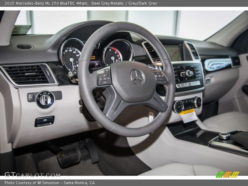 Steel Grey Metallic / Grey/Dark Grey 2015 Mercedes-Benz ML 250 BlueTEC 4Matic