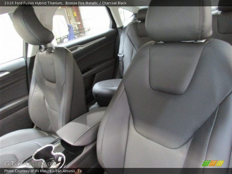 Bronze Fire Metallic / Charcoal Black 2016 Ford Fusion Hybrid Titanium