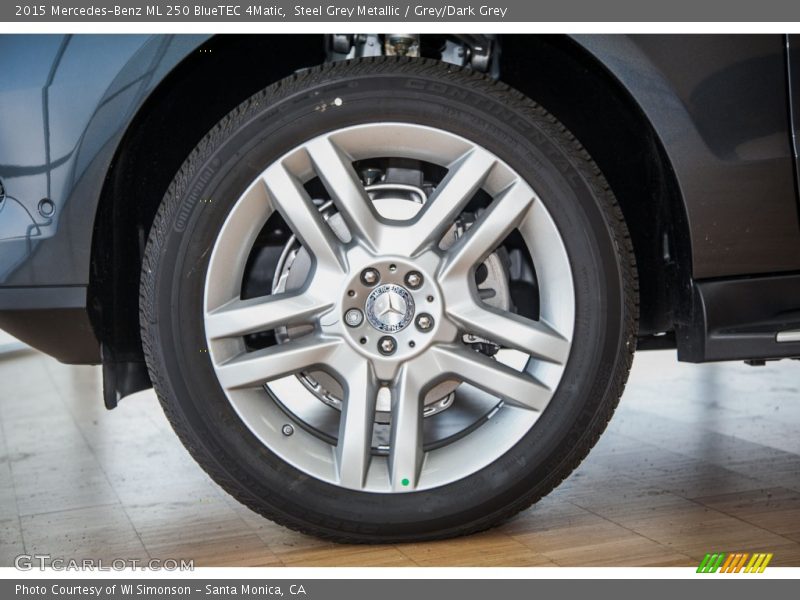 Steel Grey Metallic / Grey/Dark Grey 2015 Mercedes-Benz ML 250 BlueTEC 4Matic