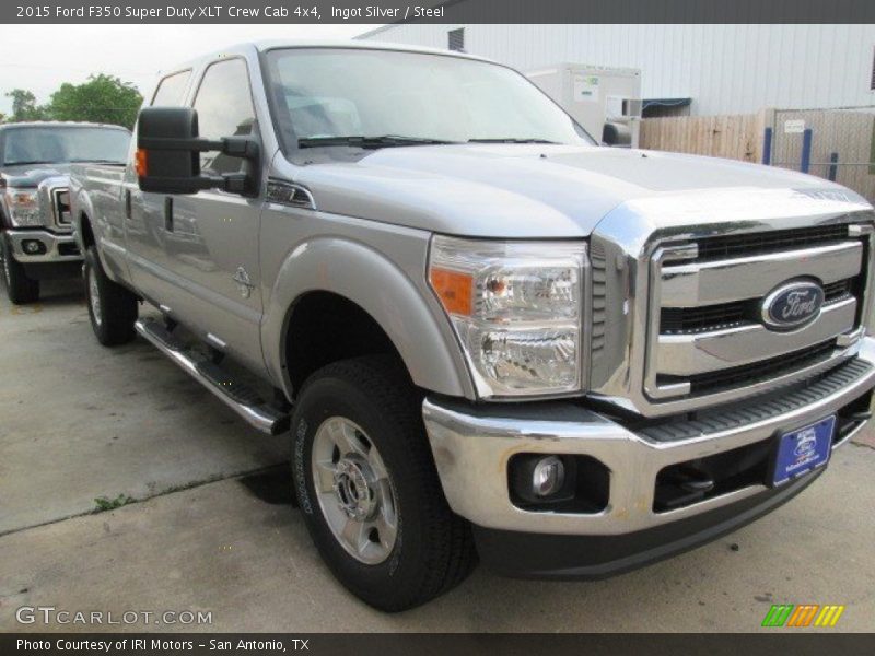 Ingot Silver / Steel 2015 Ford F350 Super Duty XLT Crew Cab 4x4
